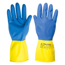 Cargar imagen en el visor de la galería, GUANTES DE LÁTEX REFORZADOS PARA LIMPIEZA MEDIANOS TRUPER GU-332 15268