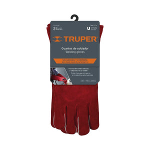 GUANTES ROJOS PARA SOLDADOR TRUPER GU-505