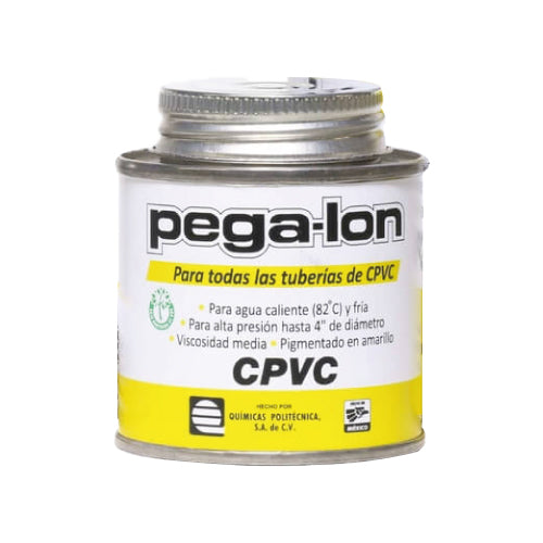 PEGAMENTO CPVC P/TUBERIA 250ML ETIQUETA AMARILLA PEGA-LON