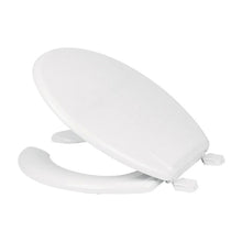 Cargar imagen en el visor de la galería, ASIENTO REDONDO PARA WC ABIERTO ECONOMICO BLANCO FOSET AWC-35B