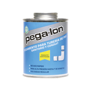 PEGAMENTO PVC P/TUBERIA 145ML ETIQUETA AZUL PEGA-LON