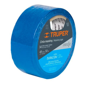 CINTA MASKING TAPE AZUL DE 2' X 50 M TRUPER MSK-2A 12624